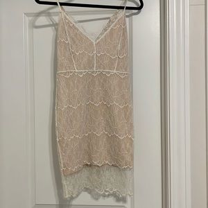 Lush white lace dress size small